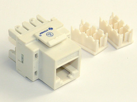 RJ-45 Cat5 Keystone Jack, White
